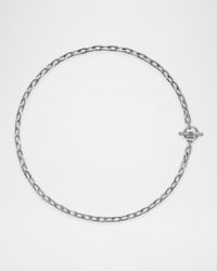 Madison Necklace with Toggle in Silver, 5.5mm, 16"L