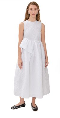 Cecilie Bahnsen Borage Cloqué Ditte Dress White 10