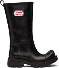 Charles Jeffrey LOVERBOY Black Sheathed Moggies Boots