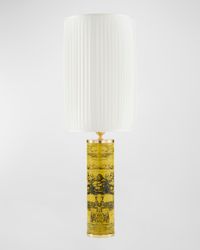 Cylindrical Pleated Lampshade