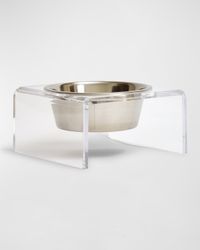 Clear Single Pet Bowl Feeder