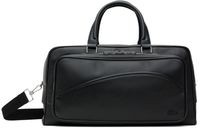 Lacoste Black Angy Leather Duffle Bag