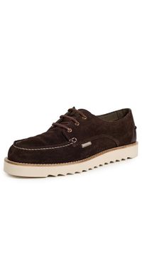 Barbour Barbour Aydon Derby Shoes Dark Brown Suede 9