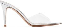 Gianvito Rossi Silver Elle Heeled Sandals