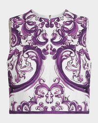 Majolica Boxy Crop Top