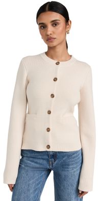 Jenni Kayne Cooper Cardigan Warm Ivory XS