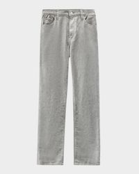 Le Sleek Straight Velvet Jeans