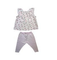 Bonpoint - Seconde Main - Ensemble bébé rose - 6 mois - Taille 6M - Rose