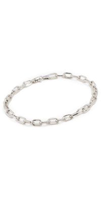 Adina Reyter Italian Chain Link Bracelet Silver One Size