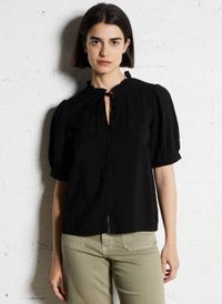 Vila - Chemise droite - Taille 42 - Noir