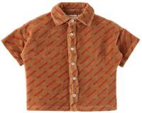 Weekend House Kids Bébé | Chemise brune à motif à logo imprimé