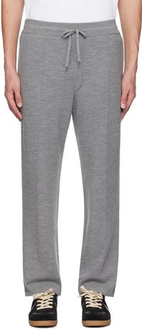 Solid Homme Gray Drawstring Sweatpants
