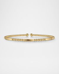 14K Yellow Gold Bujukan Open Bangle