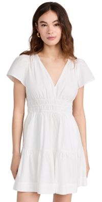 Marea Flutter Dress White XS