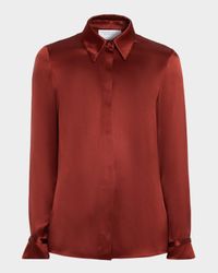 Cruz Silk Button-Front Shirt