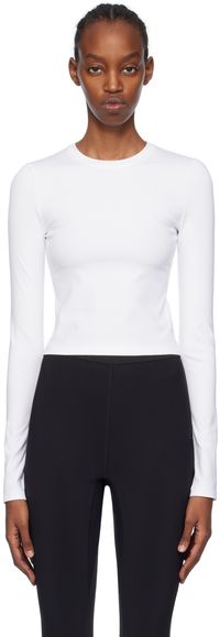 WARDROBE.NYC White Opaque Long Sleeve T-Shirt