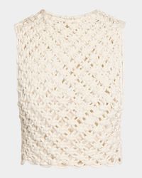 Macrame Sleeveless Crop Top