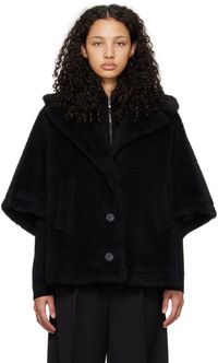 Max Mara Black Aleggio Coat