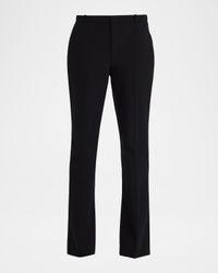 Cotton-Blend Slim Cigarette Pants