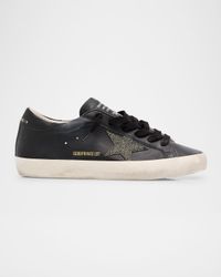Super-Star Swarovski Leather Low-Top Sneakers
