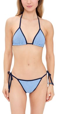 Hunza G Gina Contrast Bikini Lilac/Bubblegum One Size