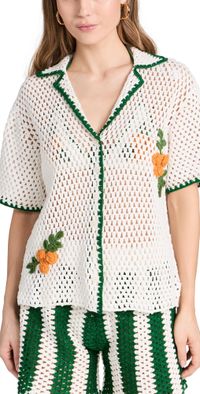 RHODE Crochet Shirt Marigold Crochet L
