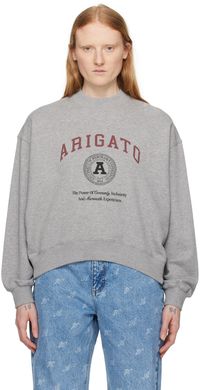 Axel Arigato Pull molletonné de style collégial gris