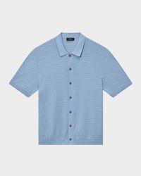 Men's Cairn Cotton Waffle-Knit Shirt
