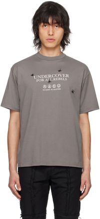 UNDERCOVER Gray 'No Gods No Masters' T-Shirt