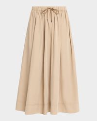 Bates Drawstring Midi Skirt