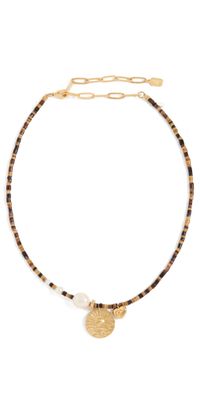 Elizabeth Cole Christy Necklace Tortoise Shell One Size