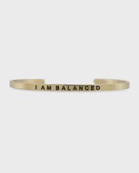 Girl's I Am Balanced Engraved Bangle Bracelet