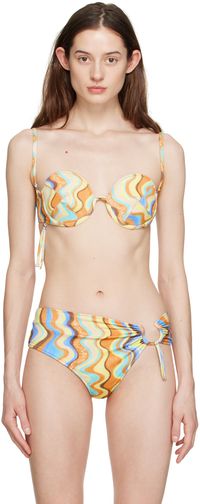 JACQUEMUS Multicolor Le Raphia 'Le Haut De Maillot Aouro' Bikini Top