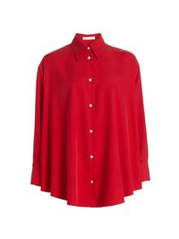 Women's Andra Silk Shirt - Goji Berry - Size XL