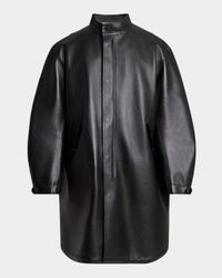 Men's Leather Fishtail Parka
