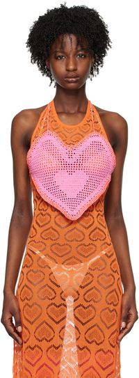 Marco Rambaldi SSENSE Exclusive Pink Heart Camisole