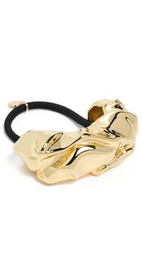 LELET NY Glossy Draped Pony Cuff Gold One Size