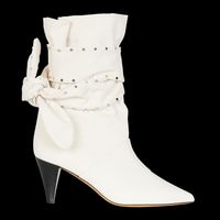 Iro - Bottines pointues en coton - Taille 40 - Blanc