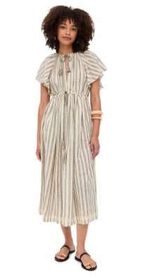 Ulla Johnson Ariane Coverup Dress Cowrie Stripe M