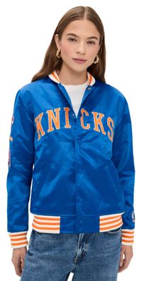 New York or Nowhere Knicks Downtown Varsity Jacket Royal Blue XL