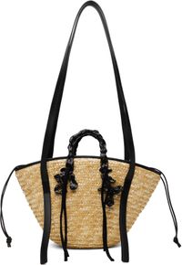 Ottolinger Beige & Black Basket Tote