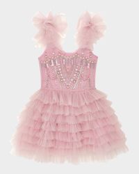 Girl's Bebe Ballroom Bliss Tutu Dress, Size 3M-24M