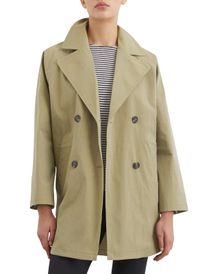 Marc O'polo - Trench droit en coton mélangé - Taille 38 - Bleu