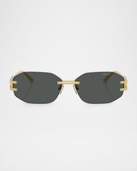 VE2274 Oval Metal Sunglasses