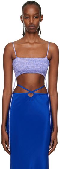 Christopher Esber Purple Wrap Camisole