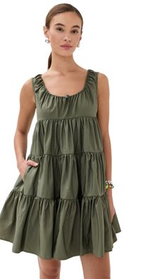 Cecilie Bahnsen Aino Dress Olive 10