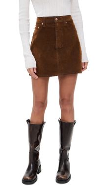 DAZE Velveteen Stash Skirt Cognac 31