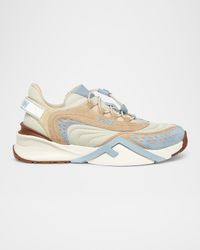 Flow Colorblock Suede Runner Sneakers