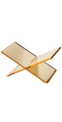 Tizo Design Lucite Book Stand Gold Gold One Size