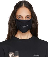 Off-White Black Logo Mask